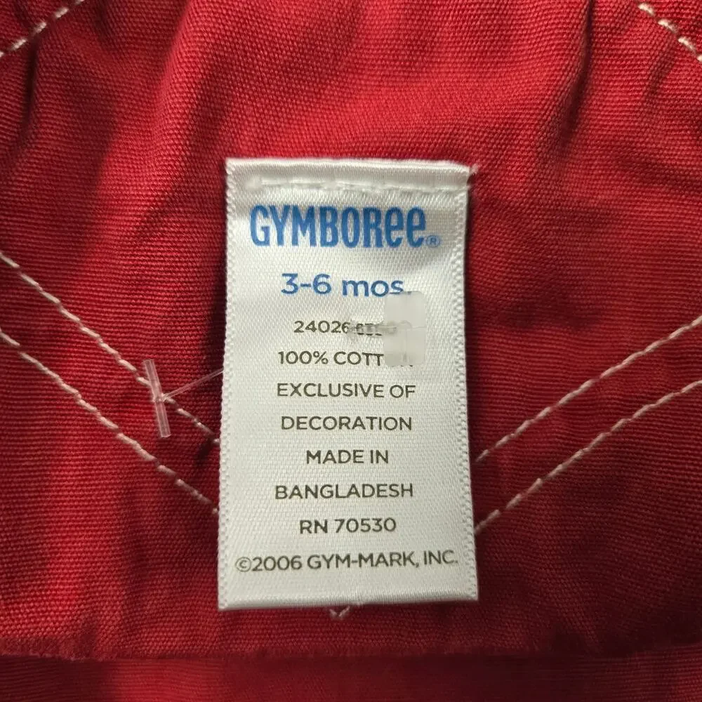 Gymboree Team Captain Denim Overalls size 3-6 months